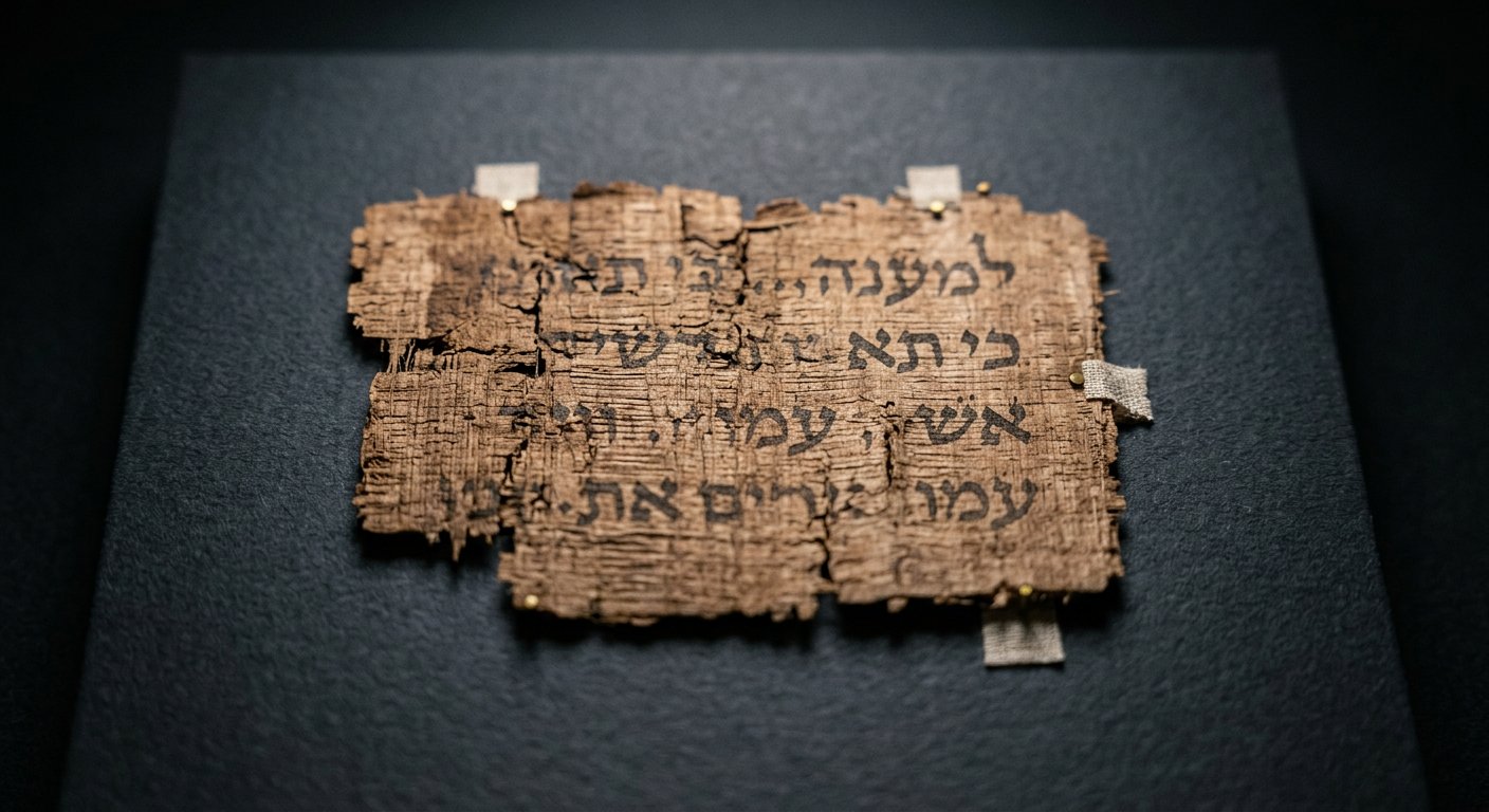 Papyrus Nash, fragment ancien portant des lettres hébraïques